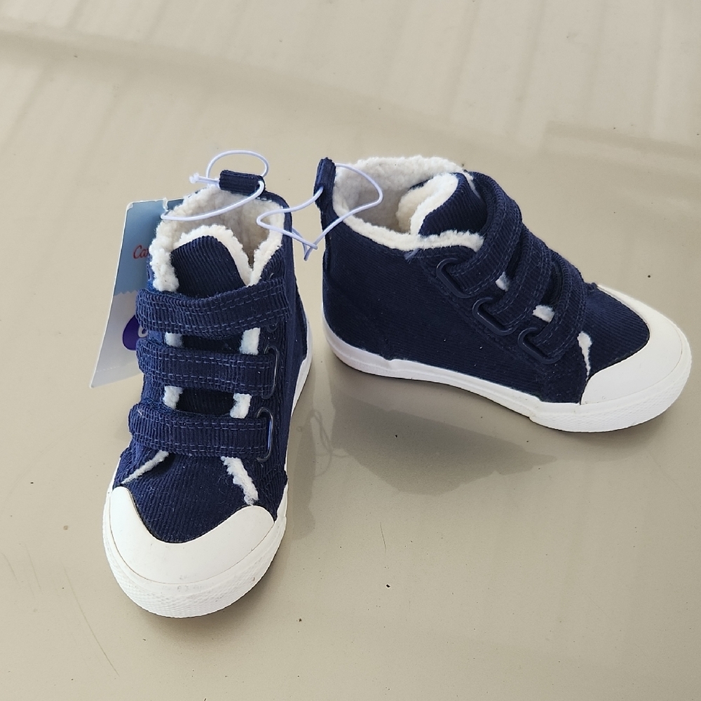 Cat & Jack Navy Kids Sneakers with White Soles
